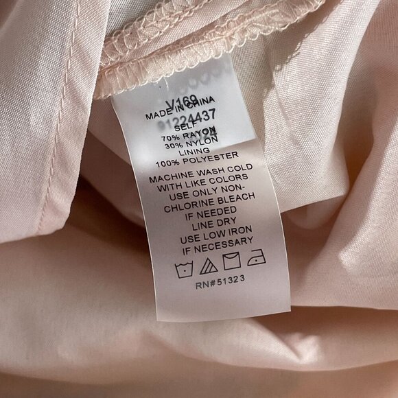 NEW Vince Camuto Paisley Womens XXS Printed Tiered Pull-On Vanilla Creme - Picture 6 of 9